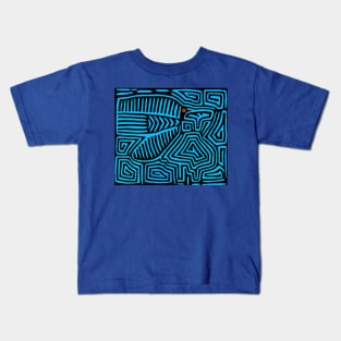 KUNA PaJaro BLUE Kids T-Shirt